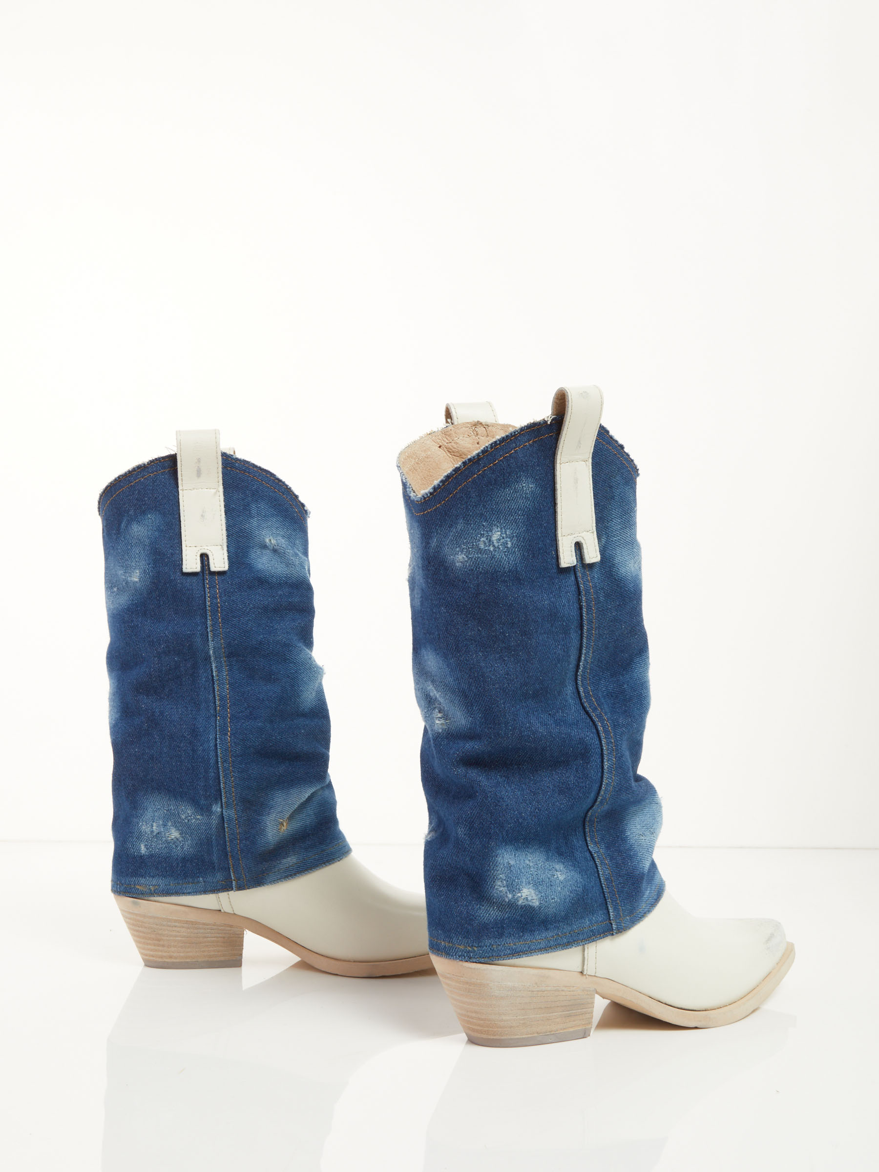 Outlet En Ligne Leather And Jeans Cowboy Boots F0545554-0501